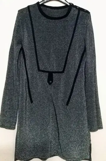 ZADIG & VOLTAIRE 그레이 라메 튜닉 XS