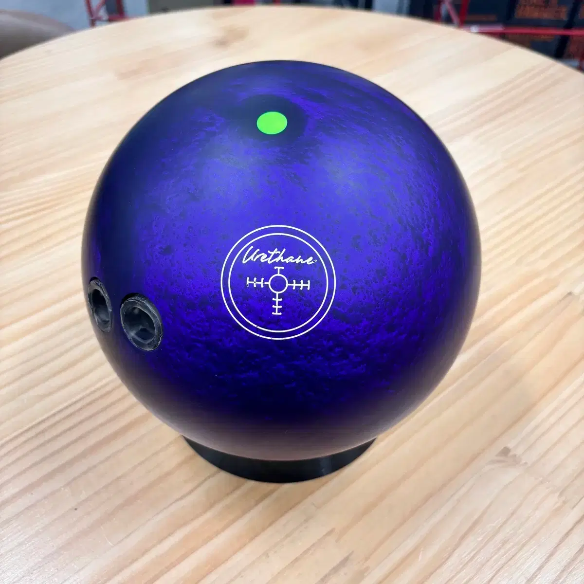 Used Ball) Hammer Purple Pearl Urethane Green Pin 14p Bowling Ball