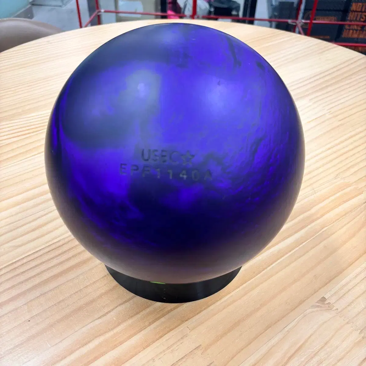 Used Ball) Hammer Purple Pearl Urethane Green Pin 14p Bowling Ball
