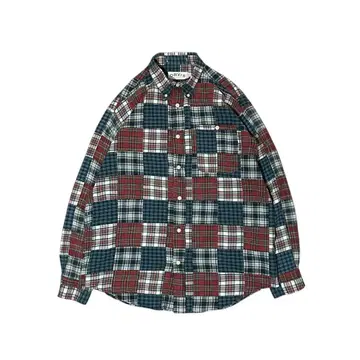 90년대 ORVIS 오비스 L/S 패치워크 셔츠 체크 XL