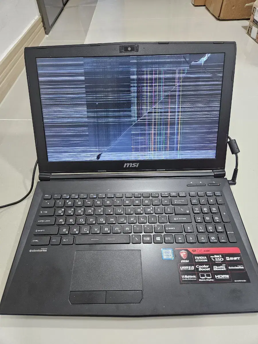 msi 게이밍노트북 GTX950M 액정불량 싸게정리