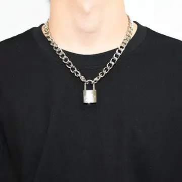 MAISON CASANOVA 로고 자물쇠 목걸이