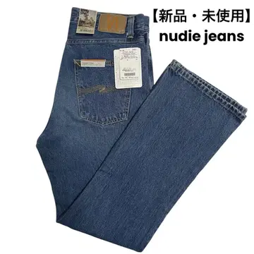 새상품 nudie jeans 헤이지 행크 w31 l30 파랑 플레어 데님