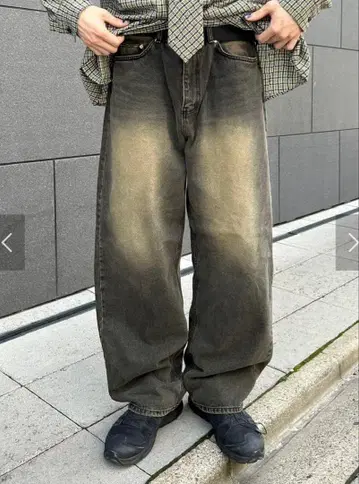 와이드 데님 팬츠 chikashitsu+