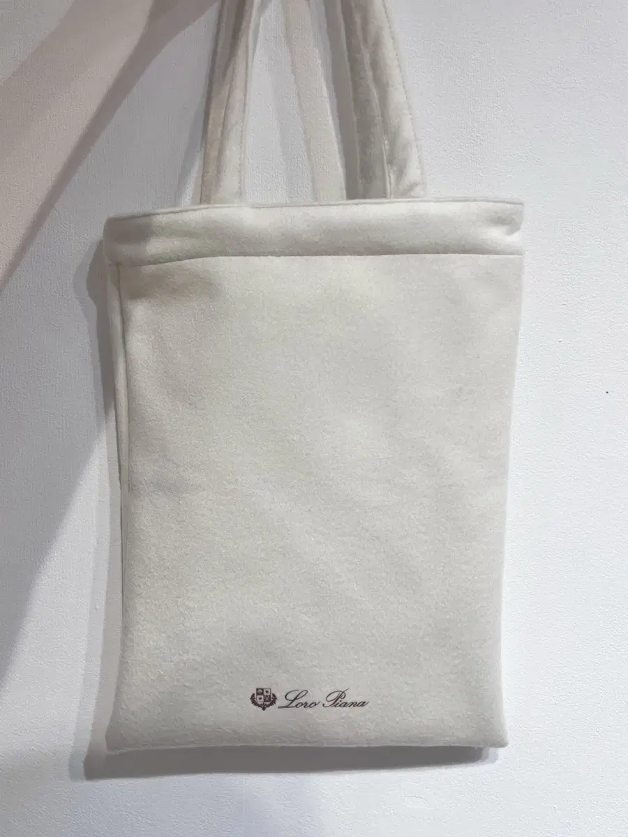 Loro Piana Cashmere Shoulder Bag in Ecru