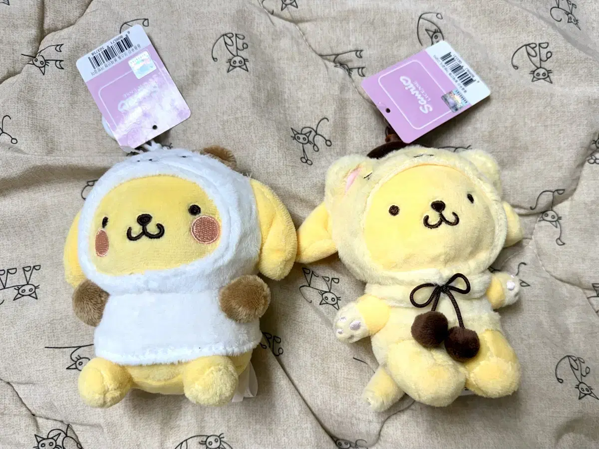 (하루만세일) 산리오 폼폼푸린 봉제 가방걸이 마스코트 인형