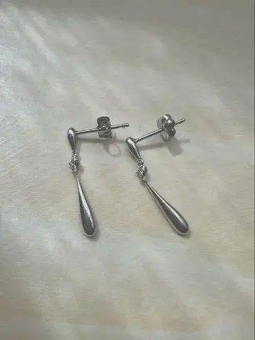 반돔 아오야마 플라티나 드롭형 귀걸이
