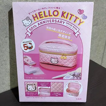 HELLO KITTY 헬로키티 50주년 기념 퀼트 파우치
