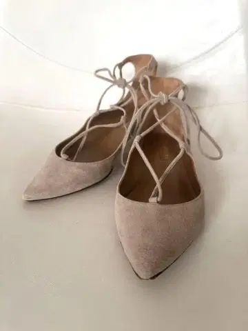 수입 아쿠아즈라 스웨이드 발레리나 신발 35 22.5cm