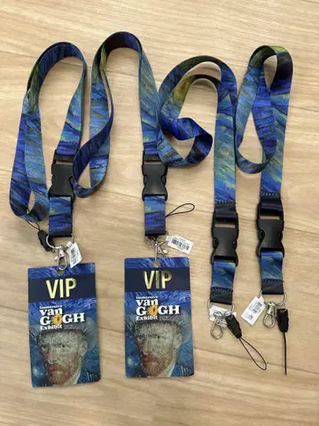 신상품 미사용 한정판 뉴욕 고흐 전시회 VIP 패스 스트랩 4개