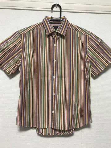 PaulSmith 폴 스미스 반팔 셔츠 멀티 컬러 스트라이프