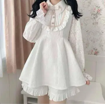 ROJITA 백 리본 레이스 셋업 원피스