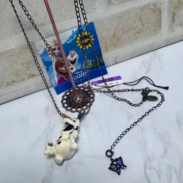 ANNA SUI 안나수이*목걸이*안나*올라프*디즈니*미사용 새상품