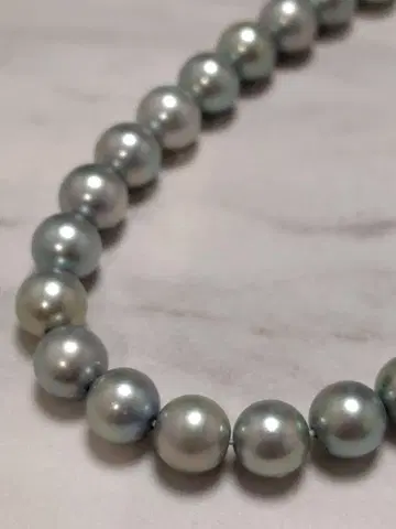 천연 펄 목걸이 진주 액세서리 여성용 SILVER