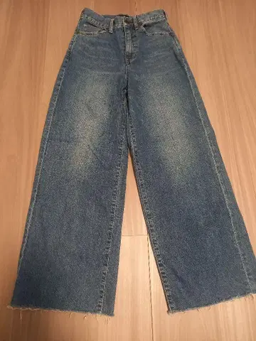 Theory 띠어리 데님 청바지 와이드 데님 블루 23 XS
