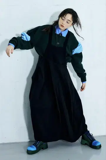 엔폴드 JUMPER-SKIRT Black 38