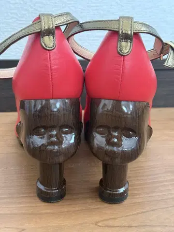 아차츄 가죽 펌프스 얼굴 힐 차케쵸케 M 사이즈