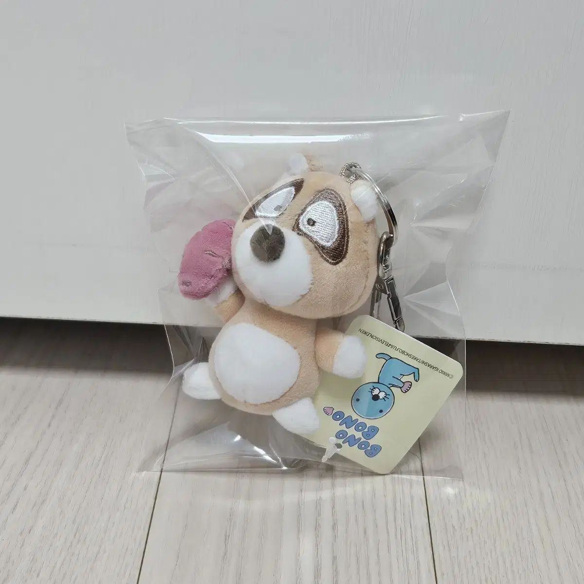 (새상품) 보노보노 너부리 인형 키링 가방고리 너구리 고구마