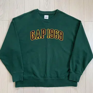 갭 GAP 와펜 로고 자수 트레이닝복 맨투맨 초빅 사이즈