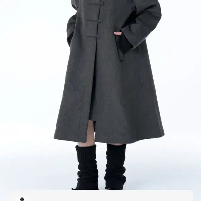 【Miseki SEOUL】24FW★ Duffle hoodie short coat 미세키서울(MISEKI SEOUL) Duffle hoodie short coat GREY