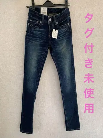 미사용품 kargiang 스키니 데님 24인치 청바지 청바지 할인