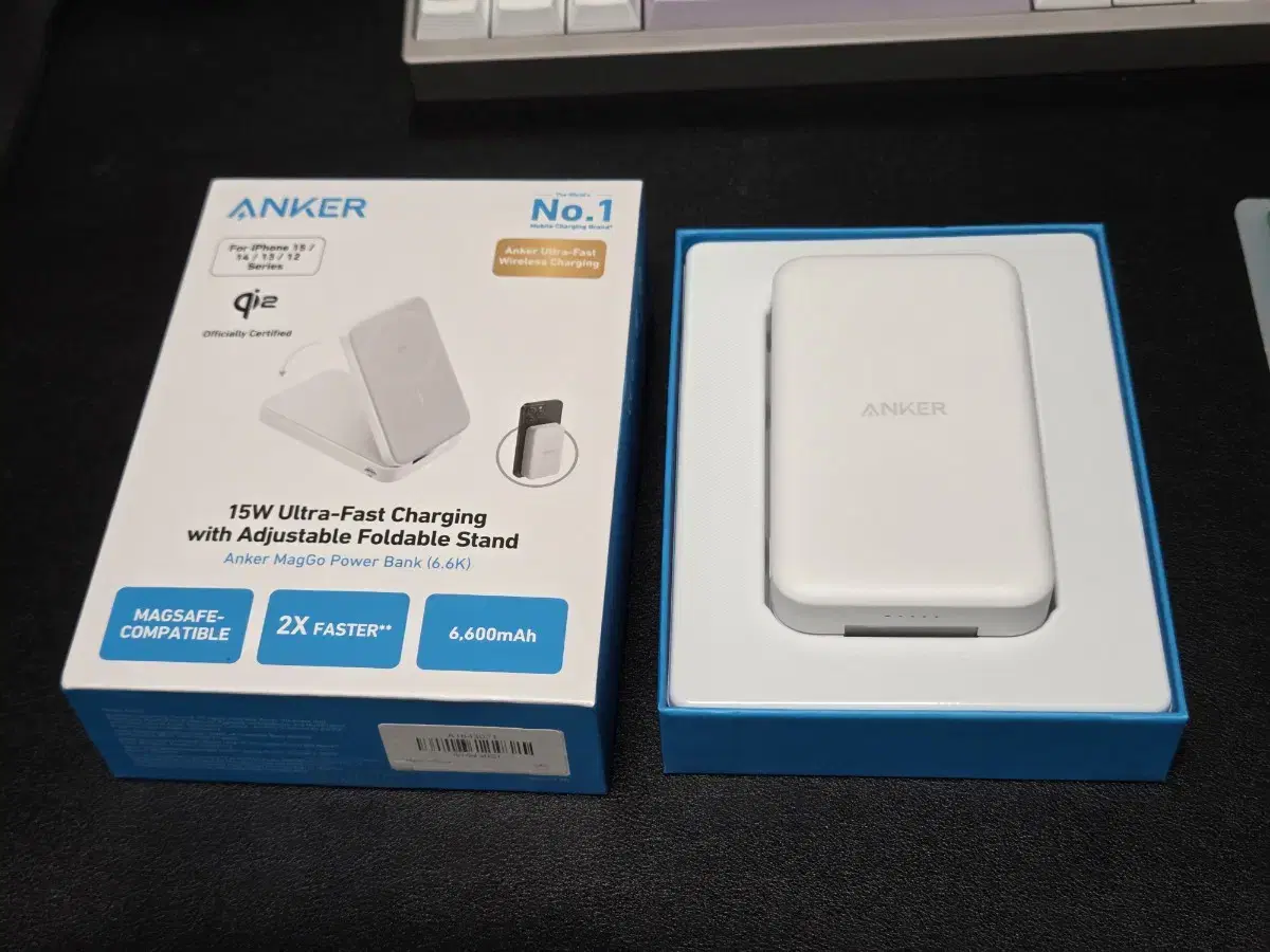 앤커 MagGo Qi2 15w 맥세이프 무선 충전기 & 보조배터리