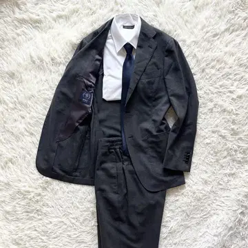 <>빔즈 F 새로운 로고 CANONICO 차콜 울 수트 44
