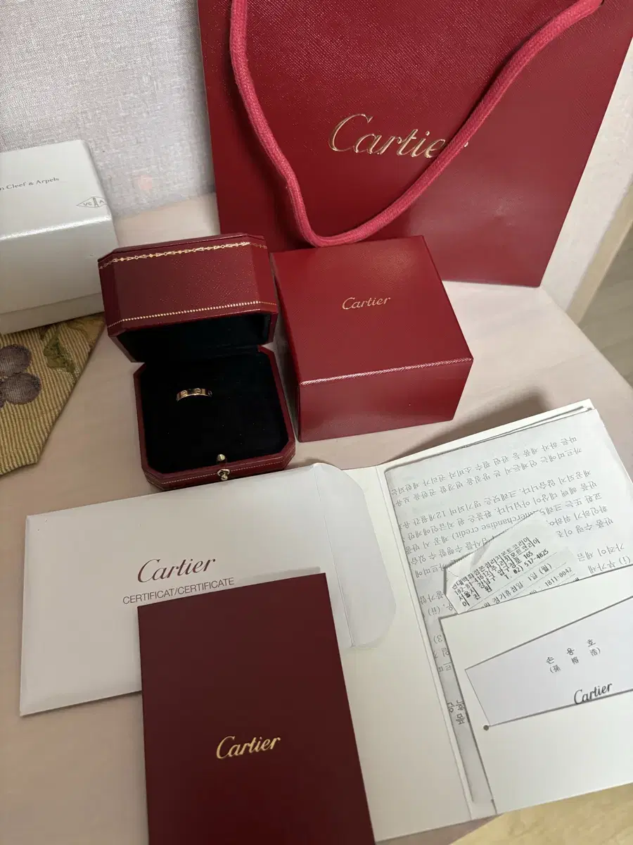 Cartier Love Ring Small Pink Gold Size 49