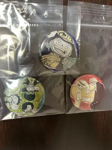 ONE PIECE 원피스 캔뱃지 유년기 루피 샹크스 에이스 사보