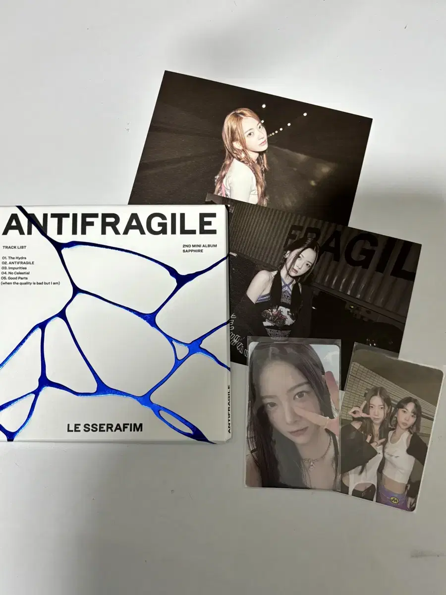 일괄 르세라핌 ANTIFRAGILE 개봉 앨범 / 앨포 엽서