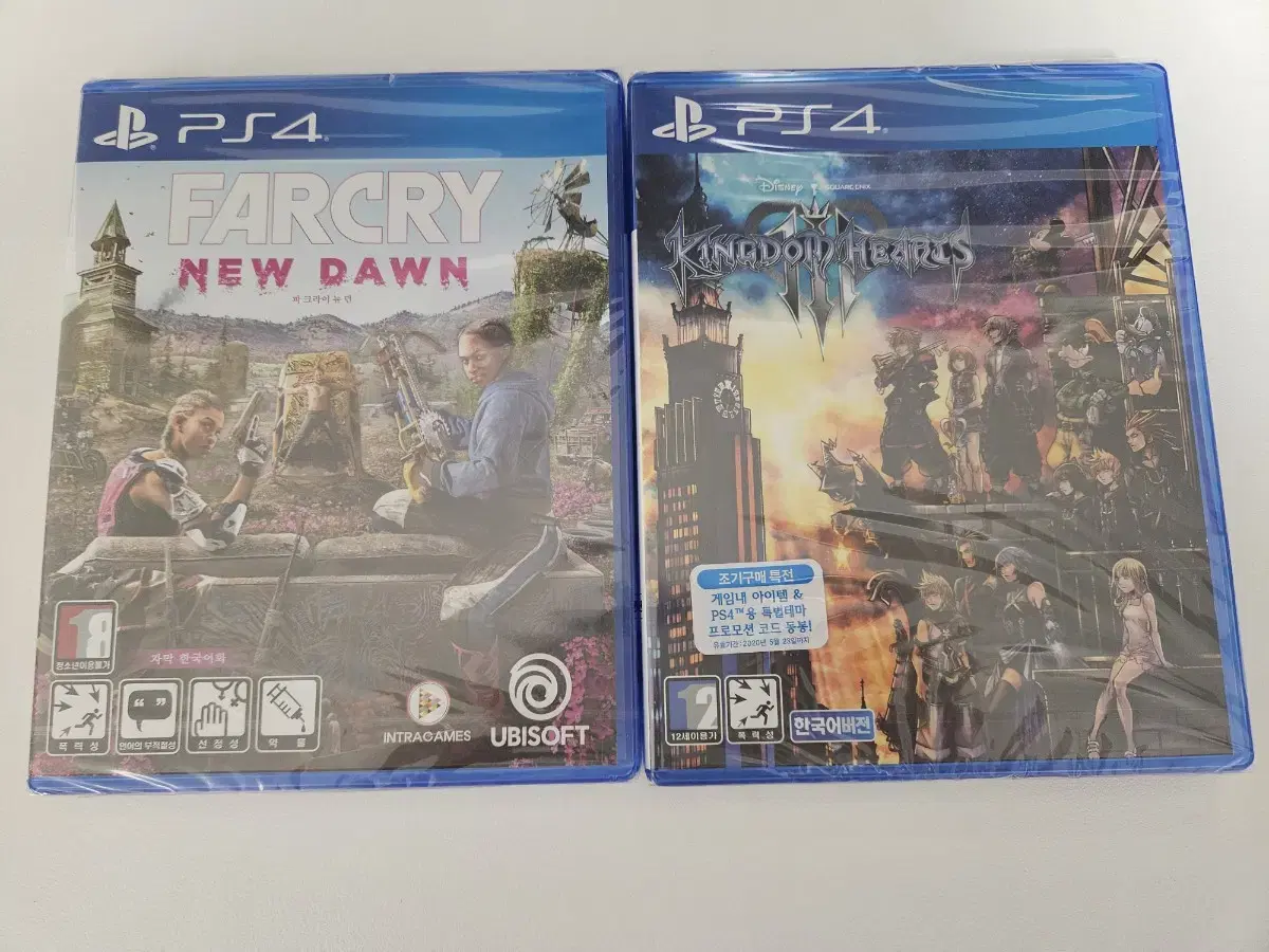 [미개봉] ps4 파크라이 뉴던.킹덤하츠3 플스4