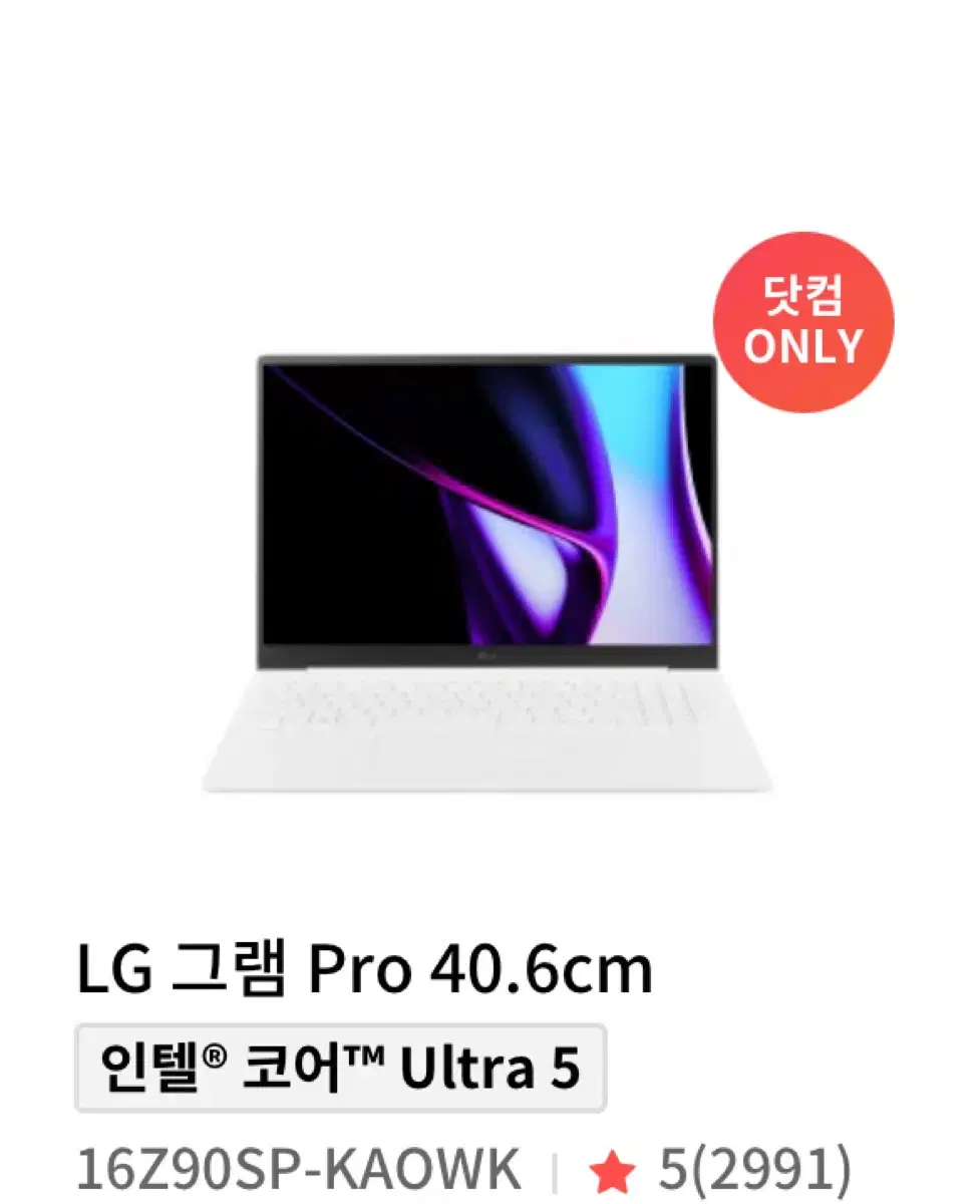 (일요일까지만)LG 그램 프로 16인치 (24년형) 모델명 16Z90SP