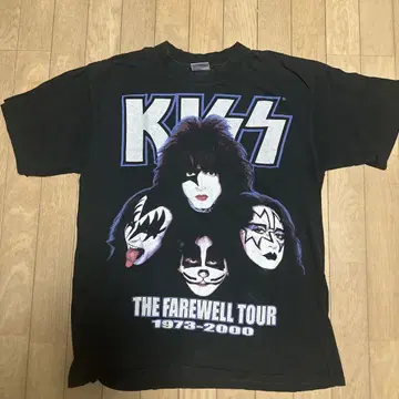 빈티지 90년대 키스 키스 티셔츠 L 투어