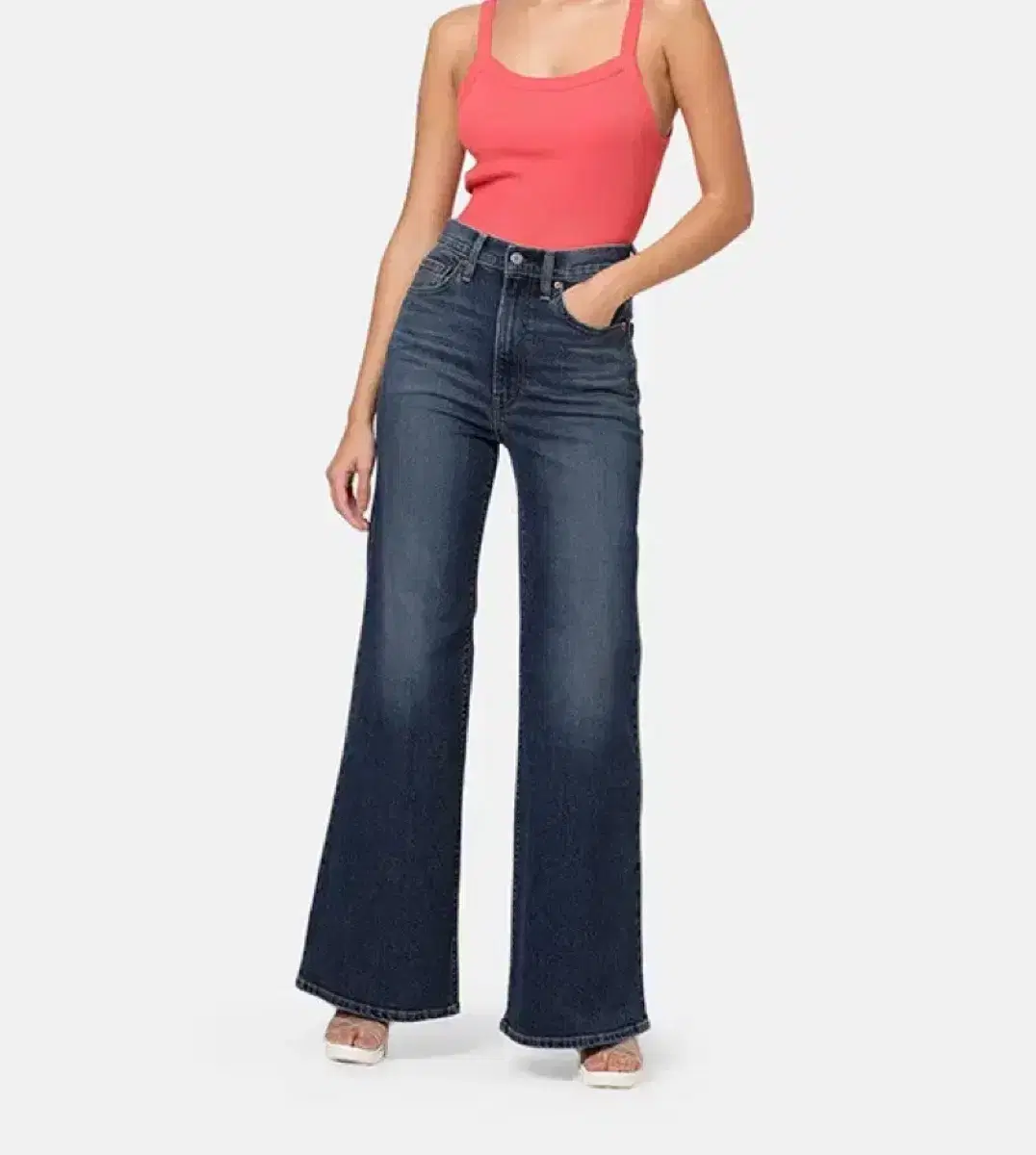 Levi's Lip Cage Belle Jin Bootcut Denim Pants 28 Medium Bloo
