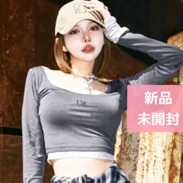 새상품 미개봉 다리치 컷 레이어드 상의 C-GRY 프리 사이즈