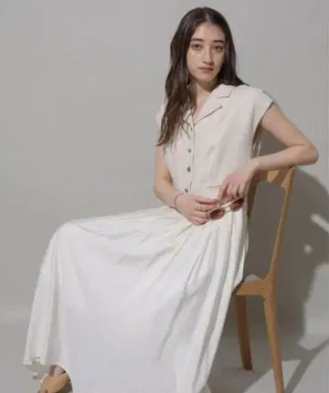 새상품 Rirandture 트위드 도킹 플레어 원피스 S