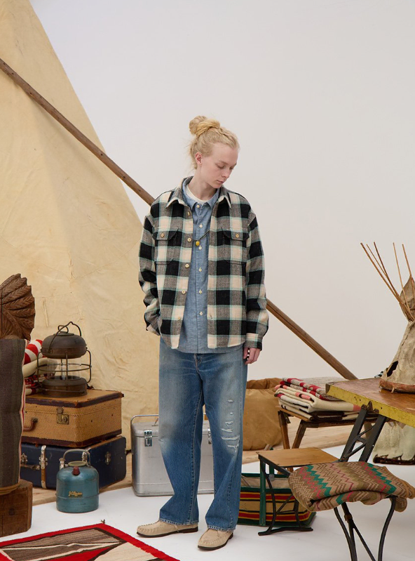 비즈빔 24FW SPOT HELLION CHECK DOWN 4 블랙
