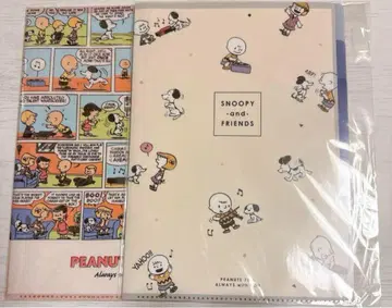 스누피 TSUTAYA 클리어 파일 2장 세트