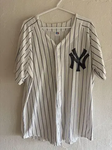RUSSELL ATHLETICS 야구 셔츠 NY 양키스