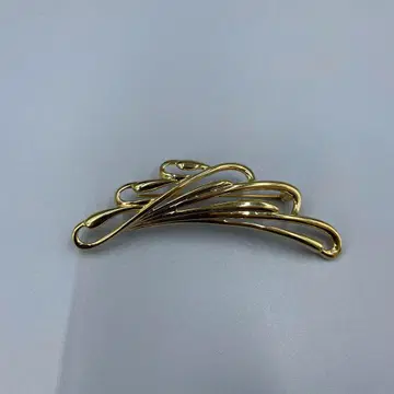 048 모네 골드 유선형 브로치