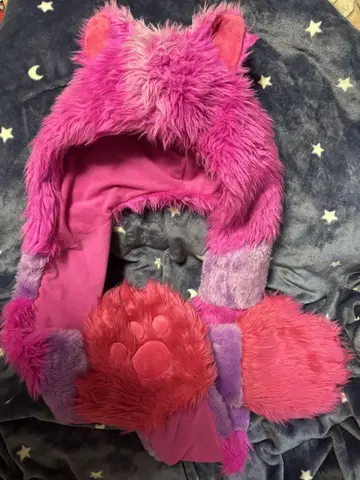 디즈니 리조트 체셔 고양이 팬 캡 머플러