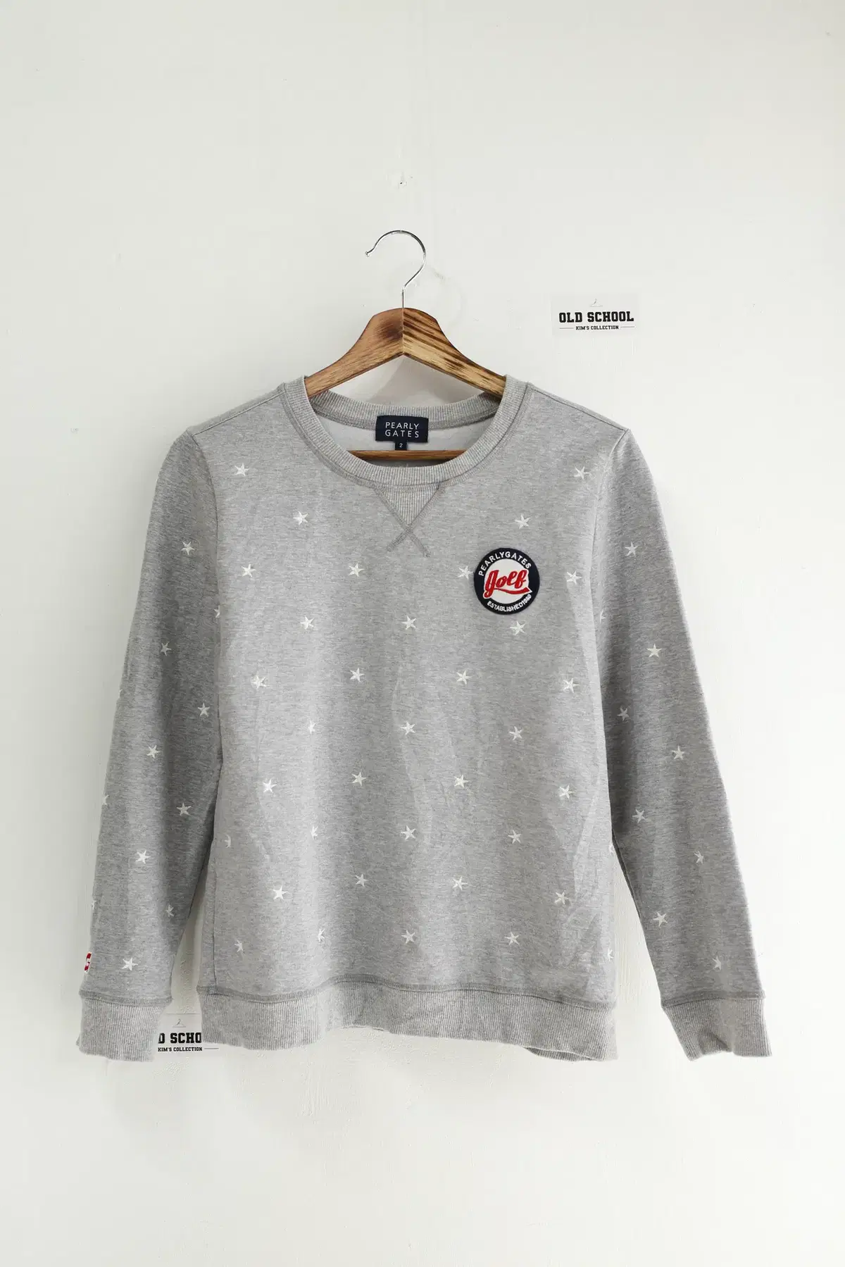 Parigate Star Print Gray Sweatshirt S Size