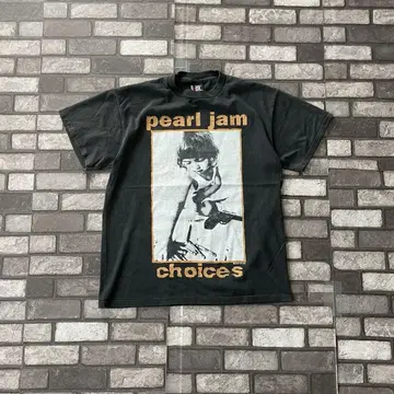 PEARL JAM 선택 s/s 티셔츠 페이드 블랙 L
