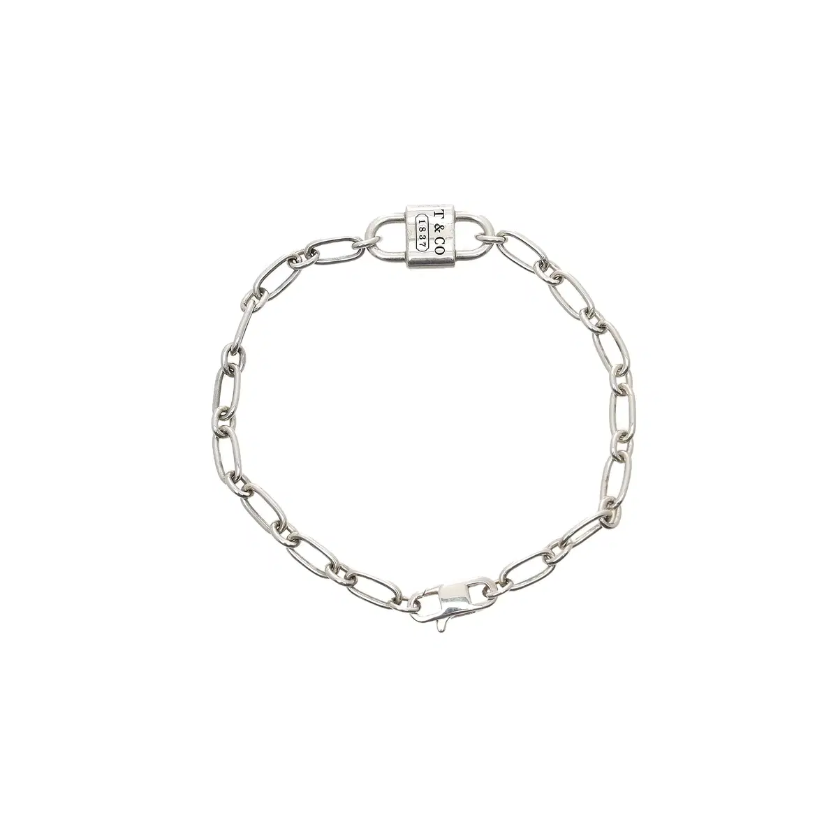 Tiffany & Co 1837 Double Lock Bracelet Small