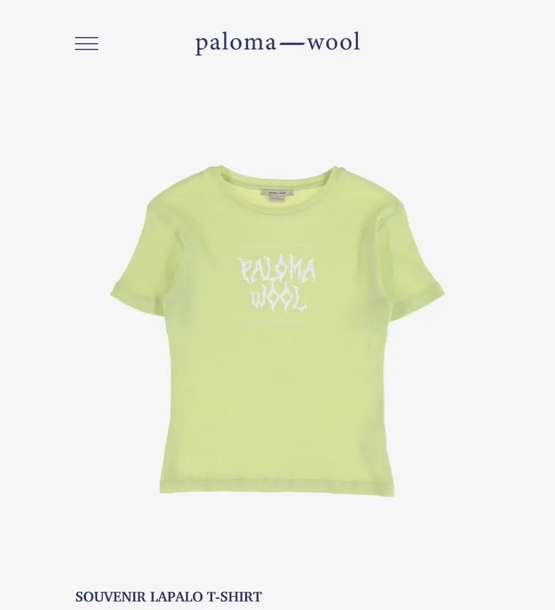 paloma wool 팔로마울 수브니어 라팔로 티셔츠