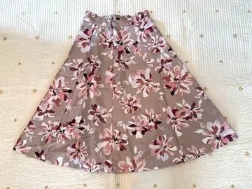 jusgulitty 꽃무늬 플레어 스커트