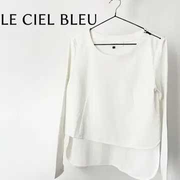 르 쉘 블루 화이트 흰색 긴팔 셔츠 티셔츠 40