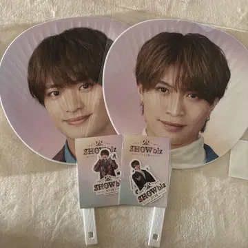 Showbiz 나스 유토 우키소 히카루 부채 스티커 세트 우키나스