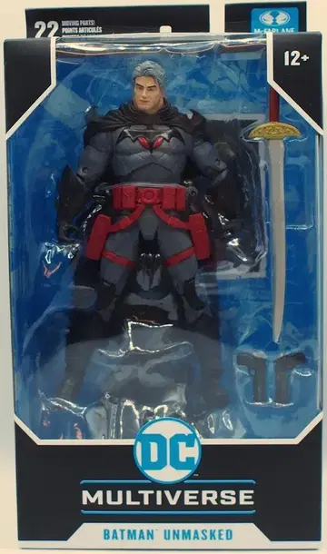 맥파란 토이 DC 멀티버스 배트맨 마스크 벗은 모습