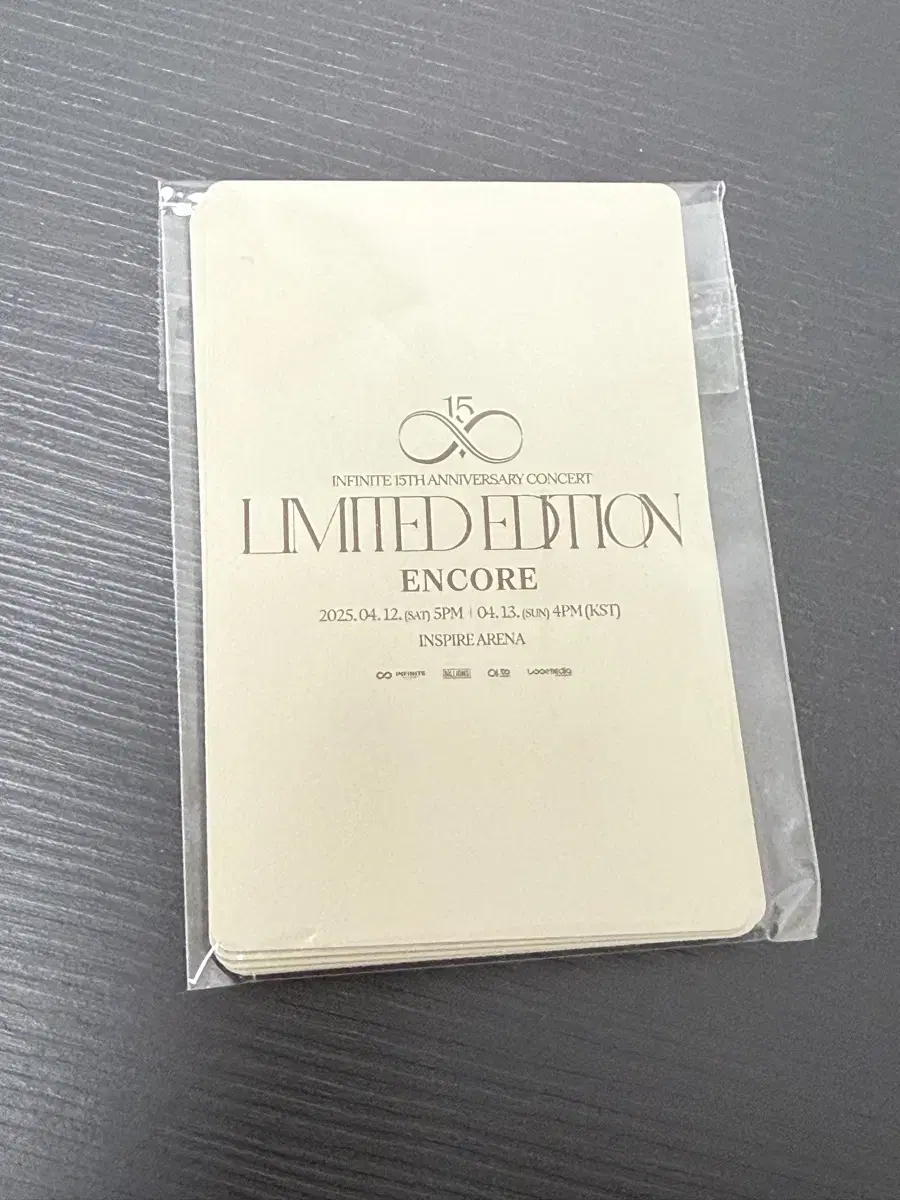 인피니트 첫콘 입장 포카 택배비 포함 3.5